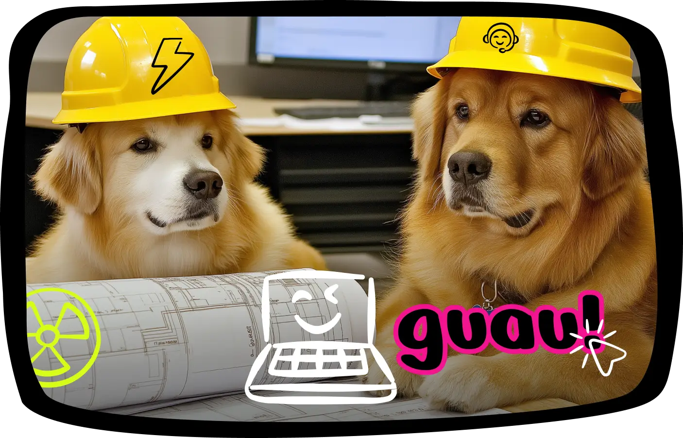 Perritos ingenieros armando tu sitio